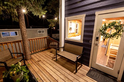 Boutique Tiny Home Hot Tub & Pikes Peak Views, Colorado Springs, CO - Woodland Park, Colorado - glamping.directory