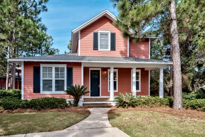 Luxury Cottage Rental with Six-Seater Golf Cart Provided in Miramar Beach, Florida - glamping.directory
