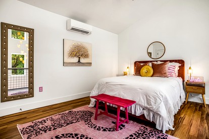 Unique Barbie-Themed Pink Cabin in Black Mountain, North Carolina - Black Mountain, North Carolina - glamping.directory