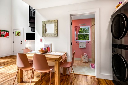 Unique Barbie-Themed Pink Cabin in Black Mountain, North Carolina - Black Mountain, North Carolina - glamping.directory