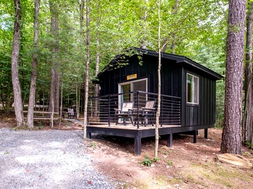 Pet-Friendly Paradise: Luxury Glamping Cabin in Pisgah Forest for You and Your Furry Friend - Transylvania County, North Carolina - glamping.directory