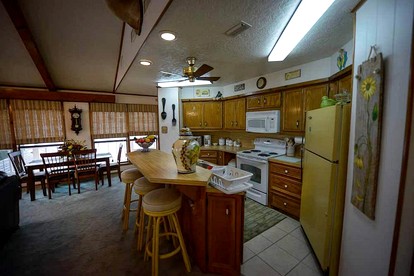 Riverfront Cabin with Spacious Interior, Large Deck and Views in Texas - Wimberley, Texas - glamping.directory