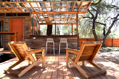 Colorful and Fully Equipped Yurt by Lake Travis For an Unforgettable Lakeway Glamping Escape, Texas - Lakeway, Texas - glamping.directory