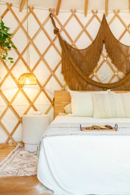 Colorful and Fully Equipped Yurt by Lake Travis For an Unforgettable Lakeway Glamping Escape, Texas - Lakeway, Texas - glamping.directory