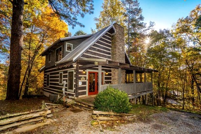 Retreat to the Smokies: Glamping Cabin with Hot Tub and Games Room - glamping.directory