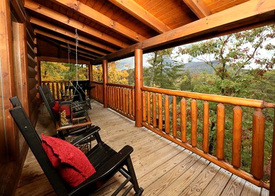 Authentic Cabin with Hot Tub on the Deck near Gatlinburg, Tennessee - Sevierville, Tennessee - glamping.directory