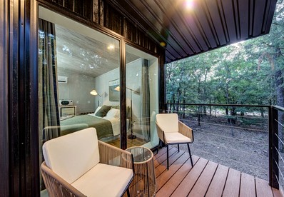 Bright Modern Treehouse with Pickleball Court Near LBJ Grasslands | Alvord, Texas - Alvord, Texas - glamping.directory