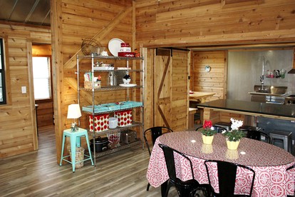 Gorgeous Medina River Cabin with a Spacious Deck Ideal for Vacations in Texas - Bandera, Texas - glamping.directory