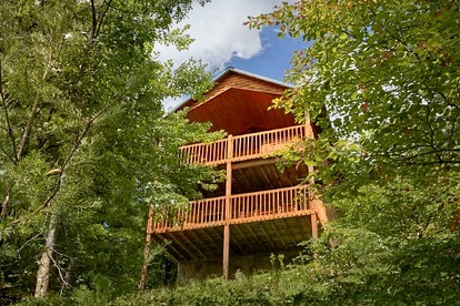 Secluded Cabin with Gorgeous Vistas and Hot-tub in Sevierville, Tennessee - glamping.directory