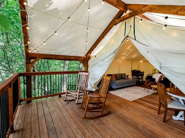 Enchanting Safari Tent Hideaway near the River and Mountains of Tennessee - Pioneer, Tennessee - glamping.directory