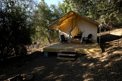 Secluded Luxury Glamping Tent with Panoramic Mountain Views near Pauma Valley, CA - glamping.directory