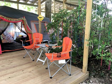 Cozy Glamping Tent with Pool Access in Cajun County near Lafayette, Louisiana - Youngsville, Louisiana - glamping.directory
