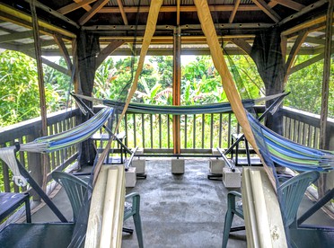 Single Hammock Rental in a Coed Outdoor Dorm near Akaka Falls, Hawaii - Pepeekeo, Hawaii - glamping.directory