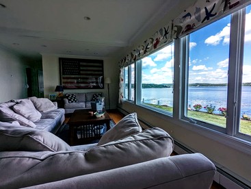 Gorgeous Beach House with Private Beach, Fire Pit & Outdoor Living Near Bar Harbor, Hancock Point Maine - Hancock, Maine - glamping.directory