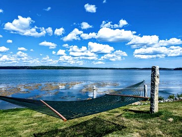 Gorgeous Beach House with Private Beach, Fire Pit & Outdoor Living Near Bar Harbor, Hancock Point Maine - Hancock, Maine - glamping.directory