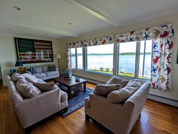 Gorgeous Beach House with Private Beach, Fire Pit & Outdoor Living Near Bar Harbor, Hancock Point Maine - Hancock, Maine - glamping.directory