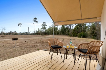 Rustic Lakefront Glamping Under the Stars with River Accesss & Kayaking in Wewahitchka, Florida - Wewahitchka, Florida - glamping.directory