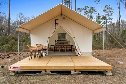 Rustic Lakefront Glamping Under the Stars with River Accesss & Kayaking in Wewahitchka, Florida - glamping.directory