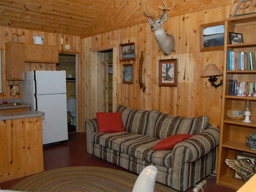 Lakeside Cabin Rental in the Woodlands of Indian Point, Wisconsin - Birchwood, Wisconsin - glamping.directory