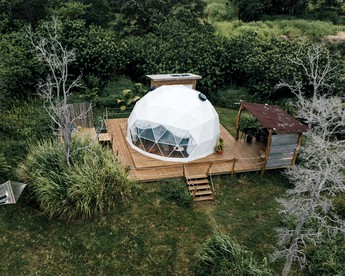 Luxury Outdoor Dome with Outdoor Bathtub, Ideal for a Big Island Camping Experience in Hawaii - glamping.directory
