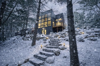 Brand New Lakefront Retreat with Private Dock in Maine - glamping.directory