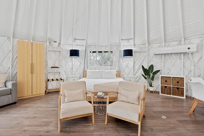A Romantic Getaway in this Luxurious Yurt for Couples in Wimberley, TX - Wimberley, Texas - glamping.directory