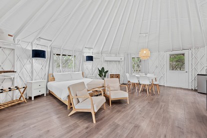 A Romantic Getaway in this Luxurious Yurt for Couples in Wimberley, TX - Wimberley, Texas - glamping.directory