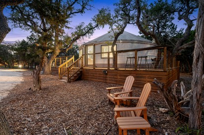 A Romantic Getaway in this Luxurious Yurt for Couples in Wimberley, TX - glamping.directory