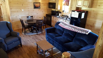 Rural Log Cabin Rental with Barbecue near Salmon River, New York - Richland, New York - glamping.directory