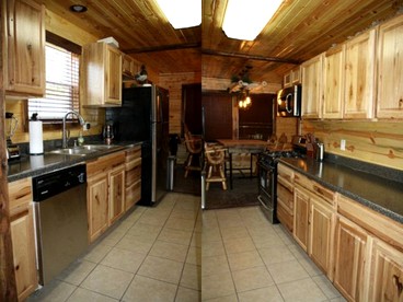 Gorgeous Rustic Log Cabin Rental with Fire Pit in Cotter, Arkansas - Cotter, Arkansas - glamping.directory