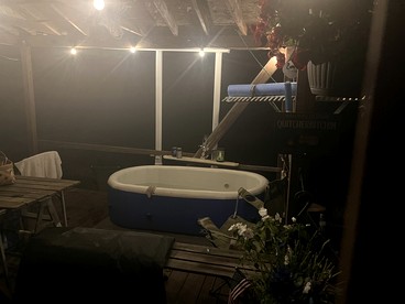 Secluded Glamping Tunnel Tent with Hot Tub & Private Pond near Clifton Township, Pennsylvania - Clifton Township, Pennsylvania - glamping.directory