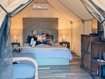 Adventurous Glamping Retreat in a Safari Tent by the San Marcos River near Kingsbury, Texas - Perfect for Water Sports Fans - Kingsbury, Texas - glamping.directory