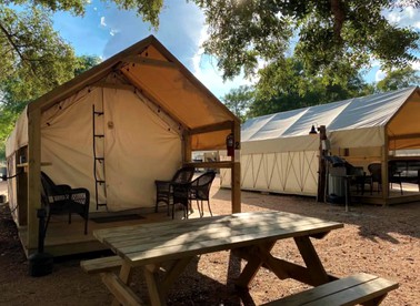 Adventurous Glamping Retreat in a Safari Tent by the San Marcos River near Kingsbury, Texas - Perfect for Water Sports Fans - Kingsbury, Texas - glamping.directory