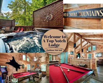 Cozy Wooden Cabin with Fireplace, Foosball and Hot-tub in Gatlinburg, Tennessee - Gatlinburg, Tennessee - glamping.directory
