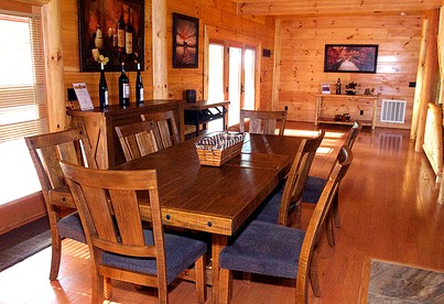 Luxurious Log Cabin Getaway with a Hot Tub in Dobson, North Carolina - Dobson, North Carolina - glamping.directory