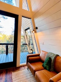 Intimate Private A-Frame with Spa and Beautiful Outdoor Living in Georgia - Blue Ridge, Georgia - glamping.directory