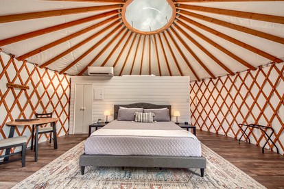 Romantic Glamping Yurt near Canyon Lake, Perfect for an Escape from San Antonio, Texas - New Braunfels, Texas - glamping.directory