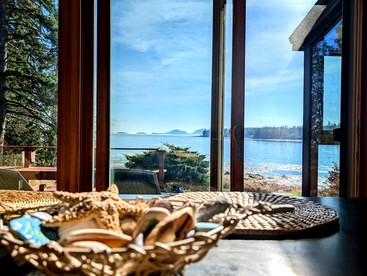 Charming Waterfront Sea Cottage with Private Beach near Bar Harbor, Hancock Maine - Hancock, Maine - glamping.directory