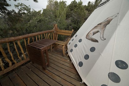 Hand Painted Luxury Tipi Rental for Three near Dixie National Forest, Utah - Boulder, Utah - glamping.directory