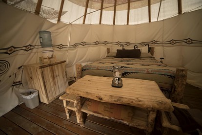 Hand Painted Luxury Tipi Rental for Three near Dixie National Forest, Utah - Boulder, Utah - glamping.directory