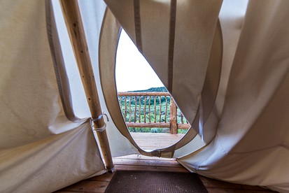 Hand Painted Luxury Tipi Rental for Three near Dixie National Forest, Utah - Boulder, Utah - glamping.directory