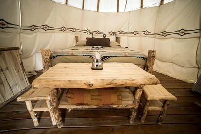 Hand Painted Luxury Tipi Rental for Three near Dixie National Forest, Utah - Boulder, Utah - glamping.directory