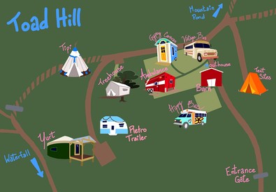 Vintage Camper Rental for Secluded Getaway in Chatham Hills, New Hampshire - Chatham, New Hampshire - glamping.directory