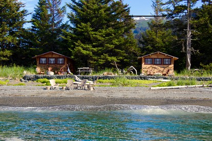 Rustic Beach Cabin Rental on the MacDonald Spit near Homer, Alaska - glamping.directory