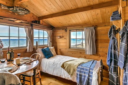 Rustic Beach Cabin Rental on the MacDonald Spit near Homer, Alaska - Seldovia, Alaska - glamping.directory