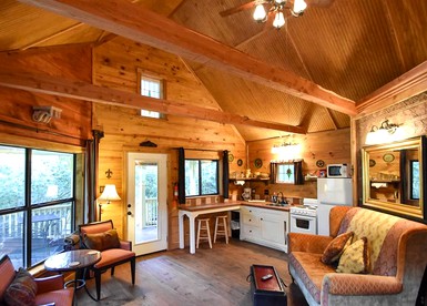 Lovely Log Cabin Rental for Countryside Vacation near Downtown Brenham, Texas - Brenham, Texas - glamping.directory