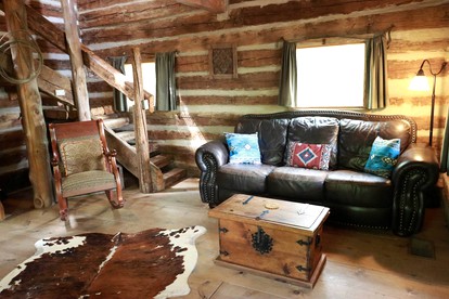 Lovely Log Cabin Rental for Countryside Vacation near Downtown Brenham, Texas - Brenham, Texas - glamping.directory