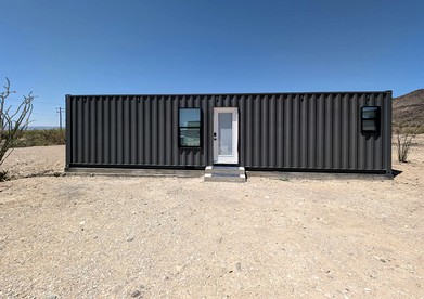 Remote Container Retreat with Pool Table and Game Room in Texas - glamping.directory