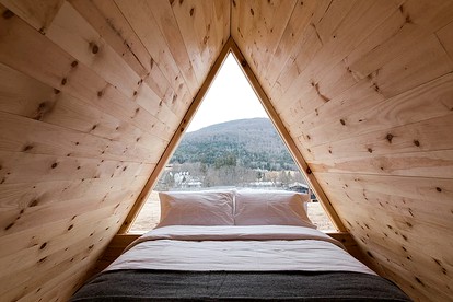 Simple and Charming A-Frame Cabin Rental in Windham, New York - Windham, New York - glamping.directory
