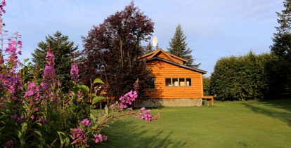 Unique Log Cabin Rental with Stunning Mountain Views in the Kenai Peninsula, Alaska - Anchor Point, Alaska - glamping.directory